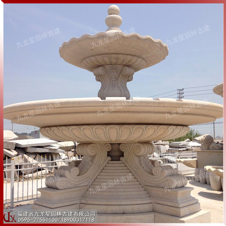 石材跌水噴泉圖片